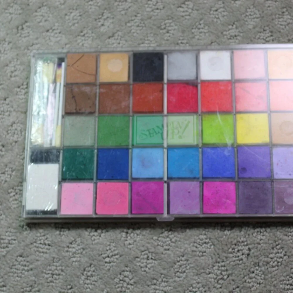 Crafter's Lot of Various Brands 10 Inks, Stampin' Up Watercolor Palette & Pens